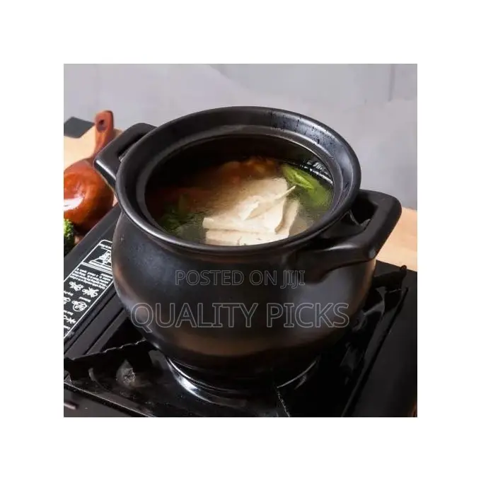 4.8L Stockpot Dish Casserole Clay Ceramic Stew Cooking Pot