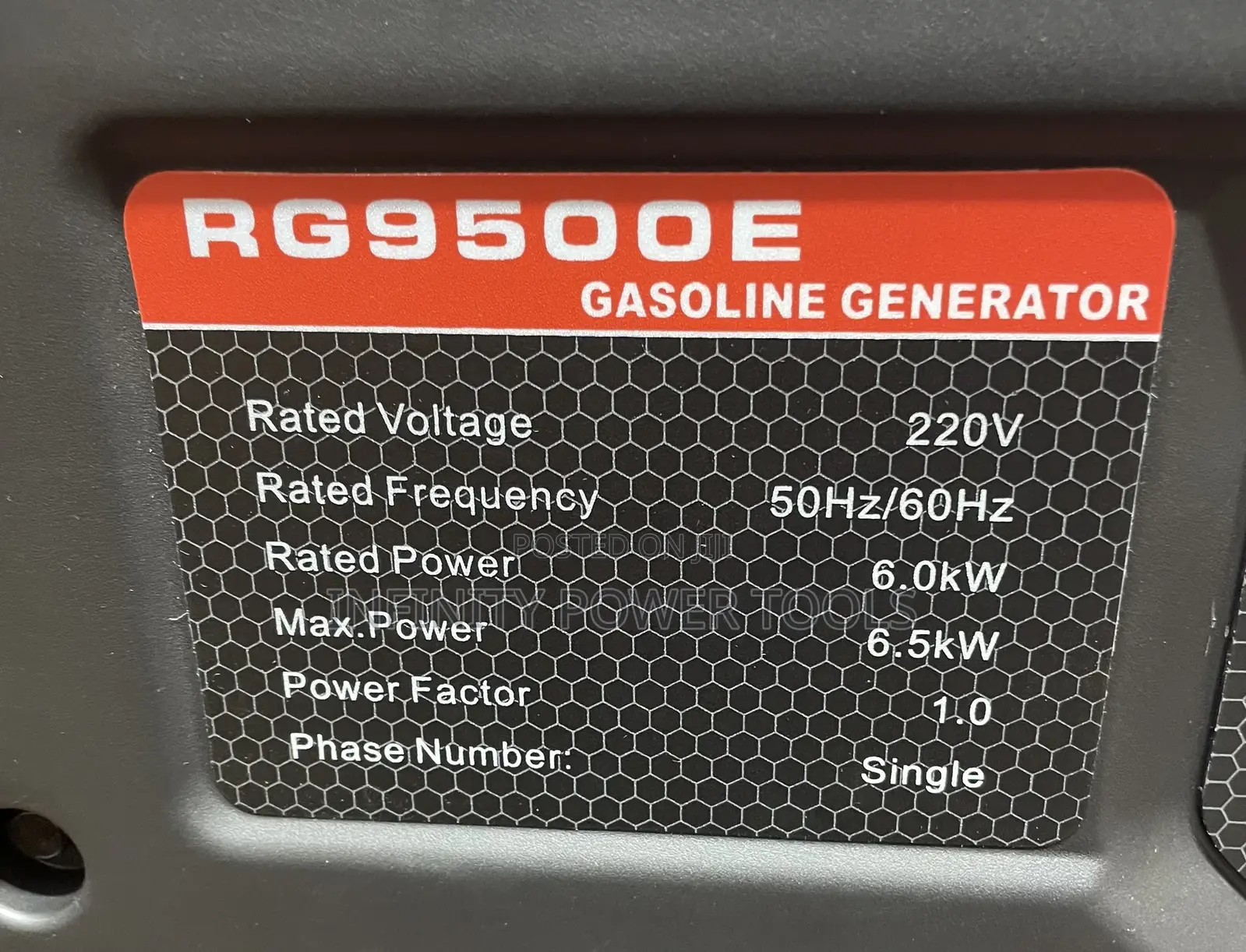 6kva Generator(Easy Power) RG9500E