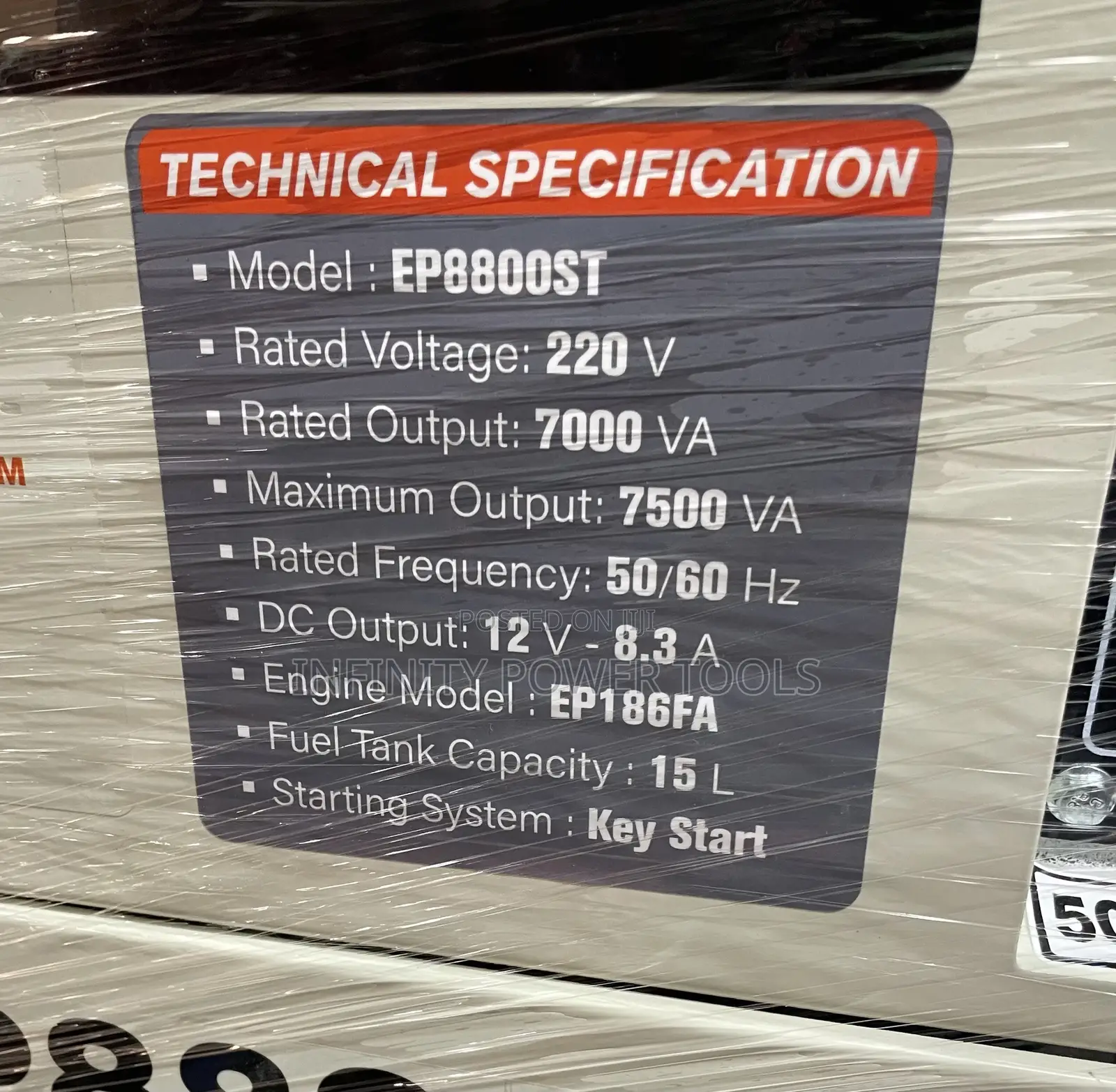 7kva Diesel Generator Easy Power EP8800ST