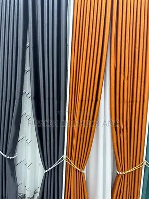 Plain Black and Orange Plain