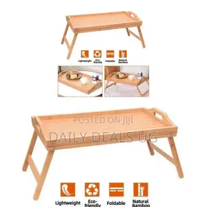 Portable Wooden Bed Table