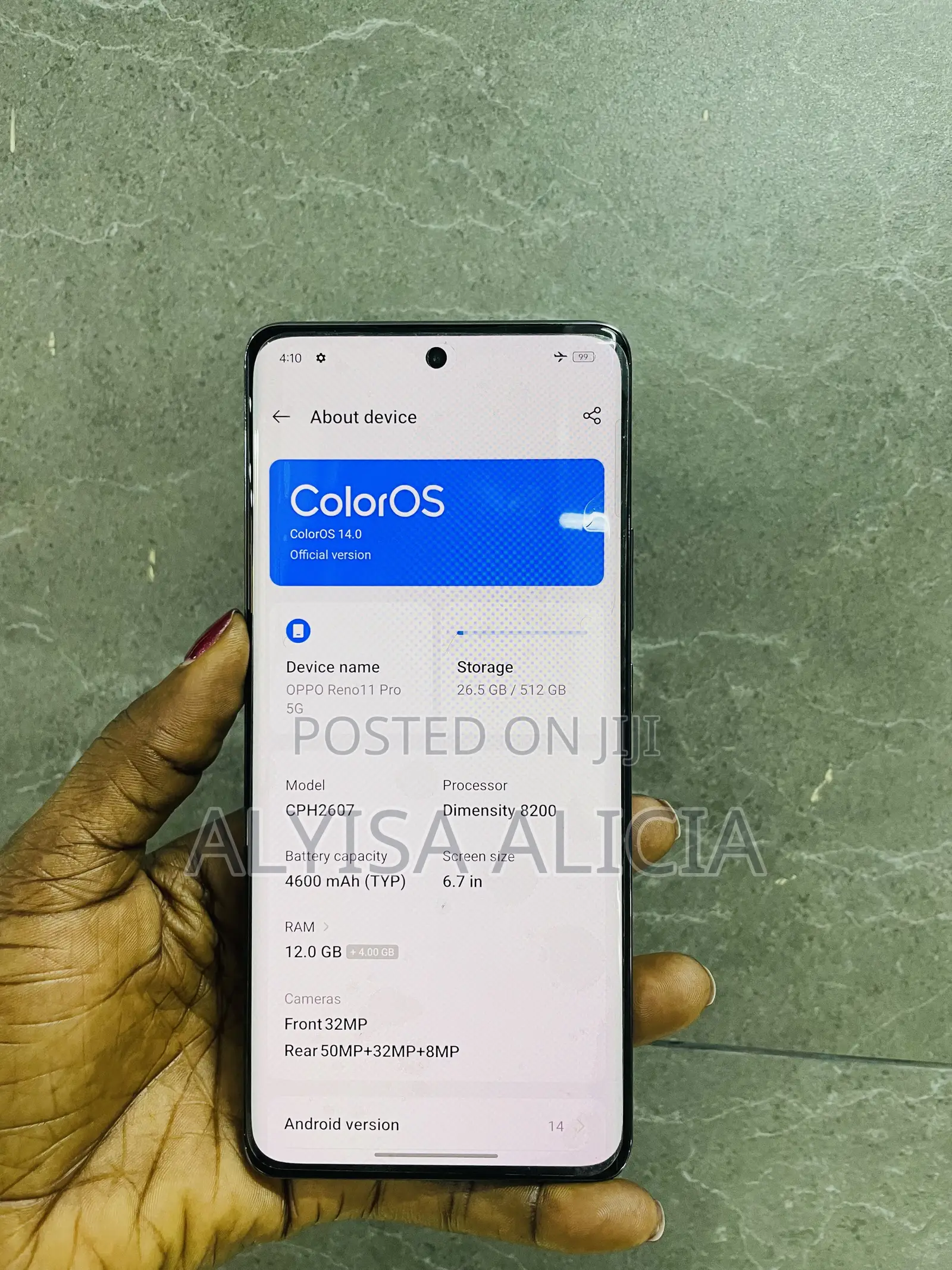 Oppo Reno 11 Pro 5G 512 GB Gray