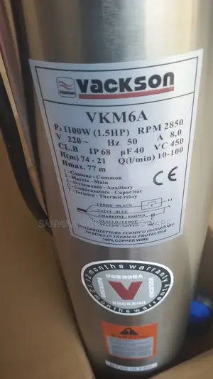 77m,(1.5hp)Submersible Water Pumps(Sucks From Down)