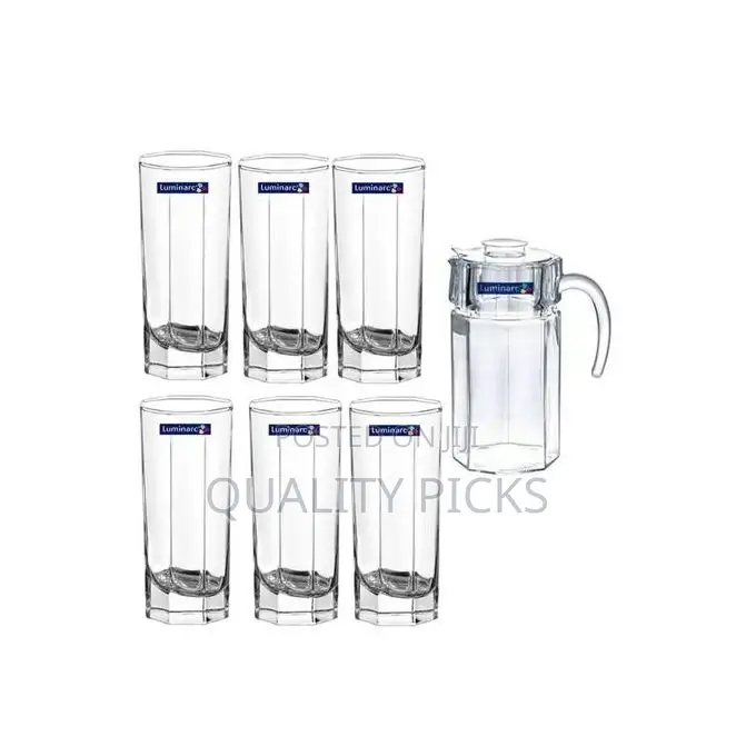 Luminarc Octim 1 Jug and 6 Glasses Juice /Water Set