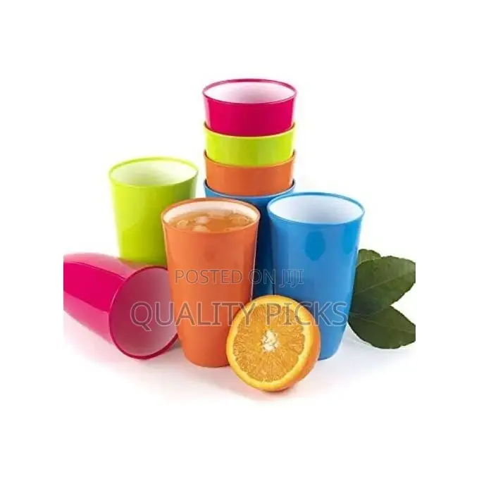 12 Pieces of Plastic Water Juice Tumblers Cups