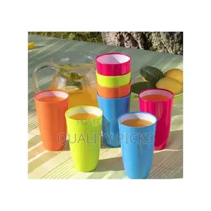 12 Pieces of Plastic Water Juice Tumblers Cups