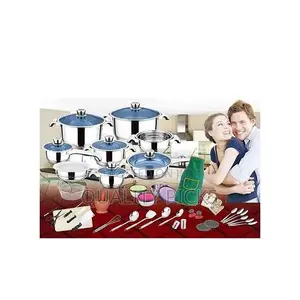 50pcs Stainless Steel Cookware Sets Cooking Frying Pans Pots