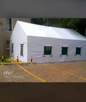 100seater Tents Full Set in Strong PVC Material White