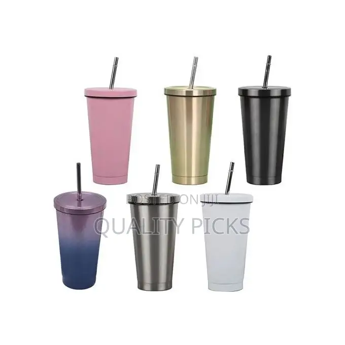 Stainless Steel 500ml Coffee Mug With Lid Tea Cup Thermos