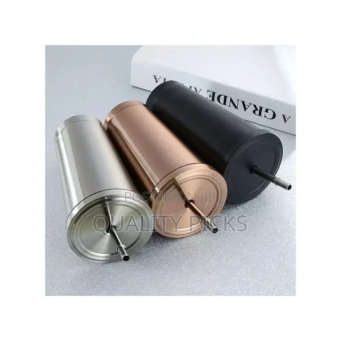 Stainless Steel 500ml Coffee Mug With Lid Tea Cup Thermos