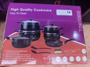 Tornado 14 PCS Non Stick Cookware Set With Frying Pan