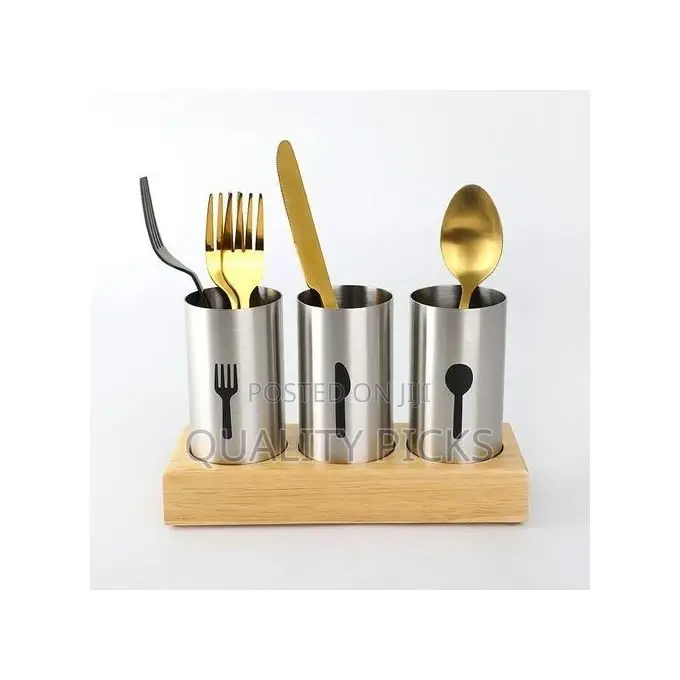 Fork, Spoon and Knife Cutlery Storage Organizer-Silver