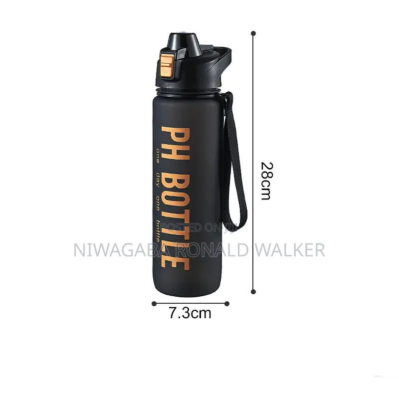 1.0l Ph Water Bottle for Men Black