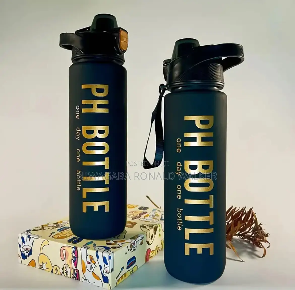 1.0l Ph Water Bottle for Men Black