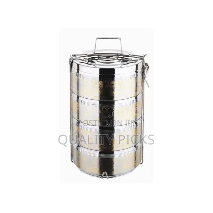 Stainless Steel Air Tight 4 Layers Food Container Carrier