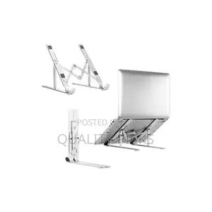 7 Level Adjustable Portable Laptop Stand - Silver