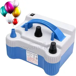 Ortable Dual Nozzle Electric Balloon Air Pump