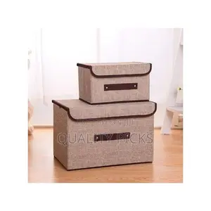 2 Size Non-Woven Fabric Foldable Storage Boxes