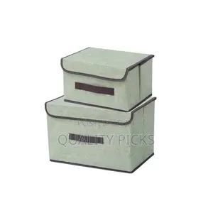 2 Size Non-Woven Fabric Foldable Storage Boxes