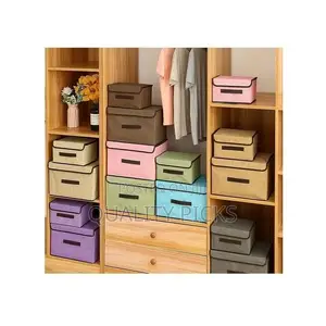 2 Size Non-Woven Fabric Foldable Storage Boxes