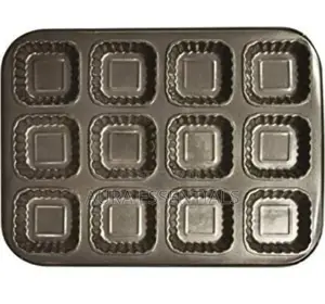 12 Holes Square Shaped Muffins Cupcake Mold