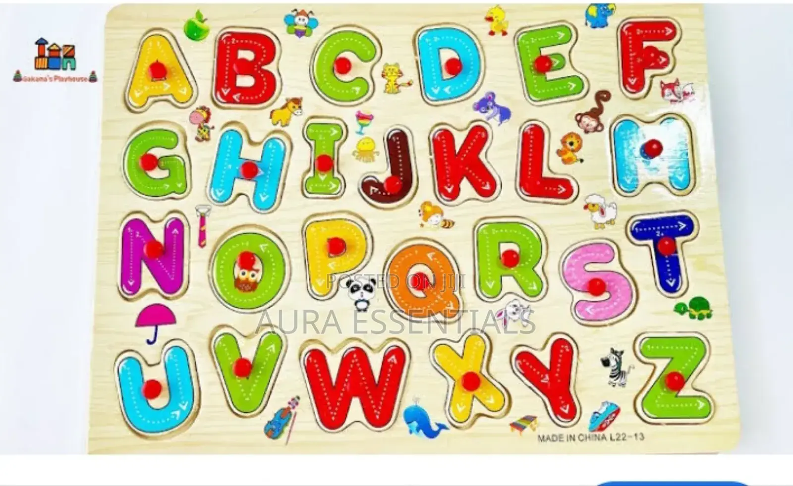 Alphabet Puzzle Classic Learning Peg Puzzle