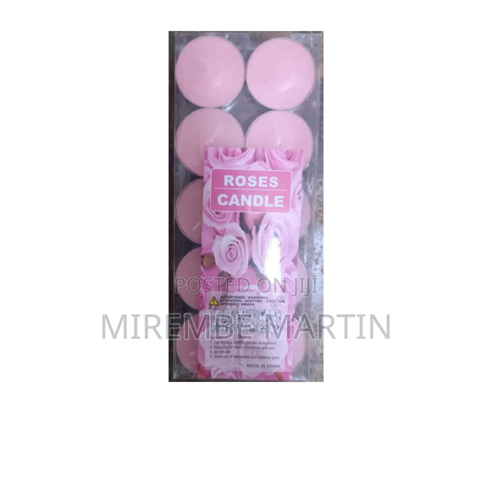 Rose Scented Candles.
