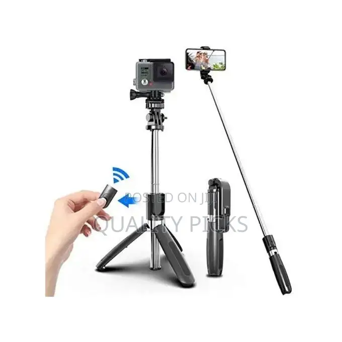 4 In1 Wireless Selfie Stick With Bluetooth Remote