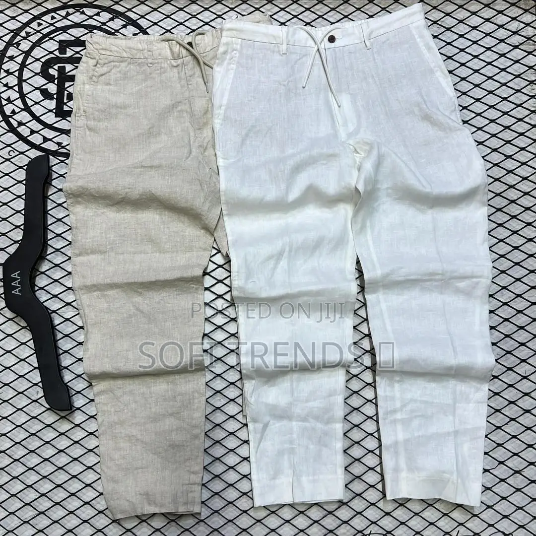 Gents Quality Linen Trousers