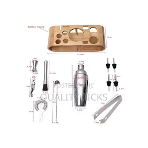 12-Piece Martini Cocktail Shaker 750ML in Stainless Steel