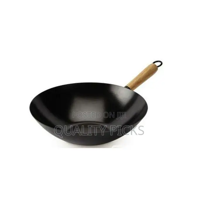 Non-Stick Wok Stir Frying Pan Saucepan - Black