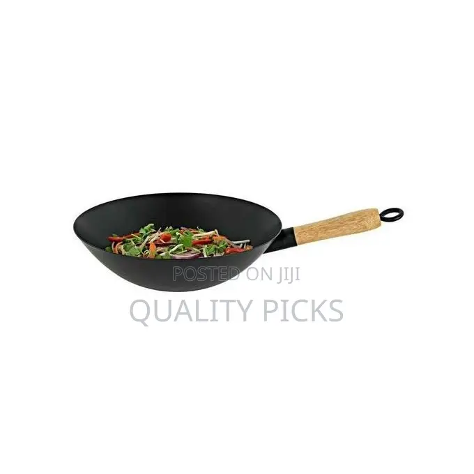 Non-Stick Wok Stir Frying Pan Saucepan - Black