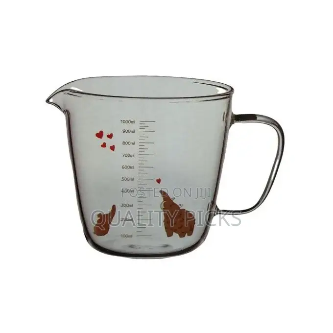 1000ml Heatproof Glass Beaker Measuring Cup With Handle
