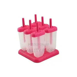 6 Ice Pop Makers, Popsicle Frozen Ice Cream Moulds Tray