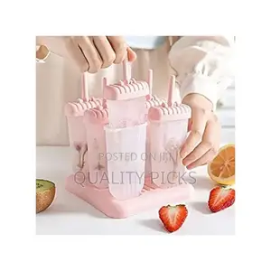 6 Ice Pop Makers, Popsicle Frozen Ice Cream Moulds Tray