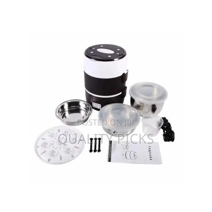 3 Layer 2 Litres Portable Electric Food Lunch Box Storage