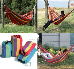 Thickened Canvas Multicolor Camping Hammock