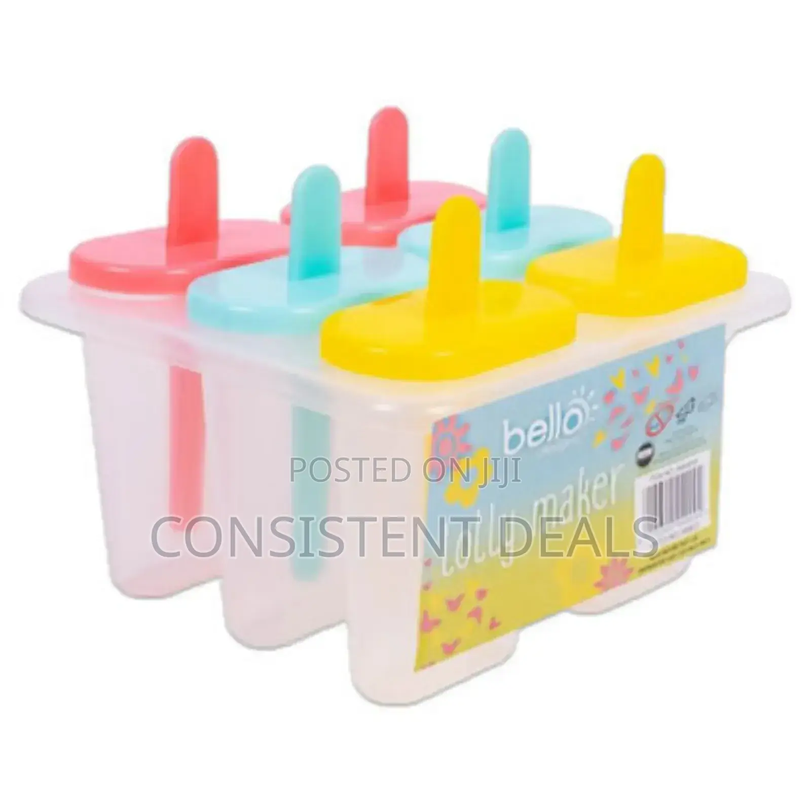 6 Ice Popnmaker/ Popsicle Candy Lolly Ice Moulds Tray