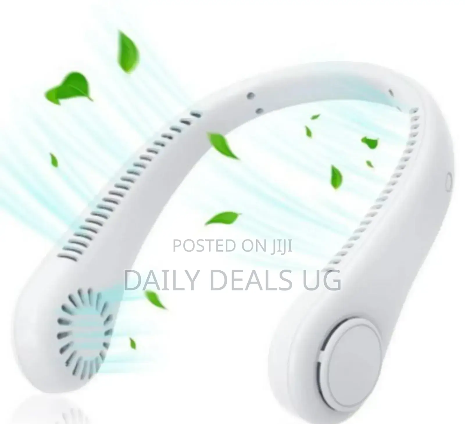 White Wireless Portable Neck Fan