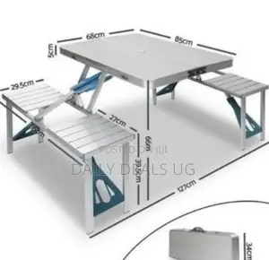 Aluminum Adjustable Camping Table