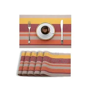 6 PCS of Table Mats - Orange