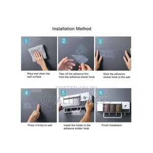 4 Cup Wall-Mounted Toothpaste Dispenser,Toothbrush Organizer