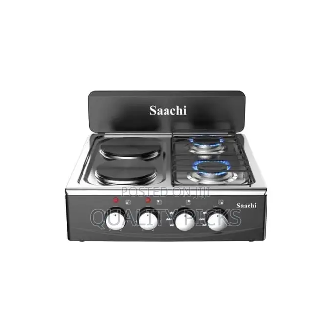 Saachi 2 Gas +2 Electric Hot Plate Table Top Cooker