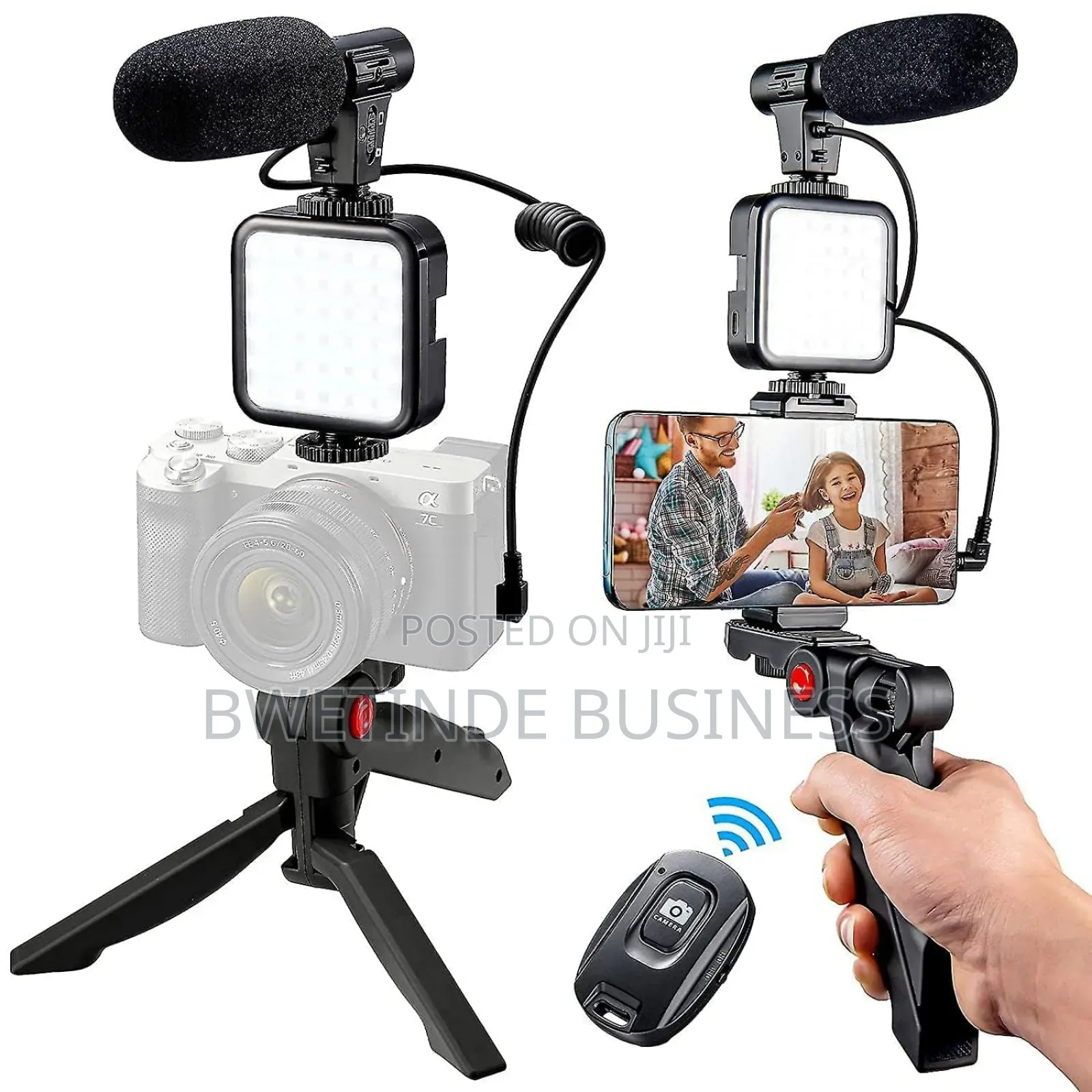 Flexible Ring Light Tripod With Microphone