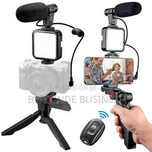 Flexible Ring Light Tripod With Microphone