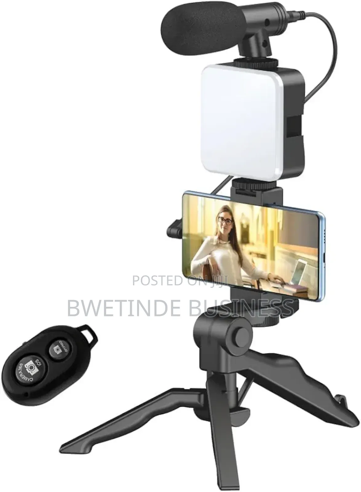 Flexible Ring Light Tripod With Microphone