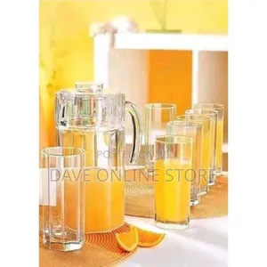 6 Pieces of Juice Glasses and 1 Jar Water Set Luminarc