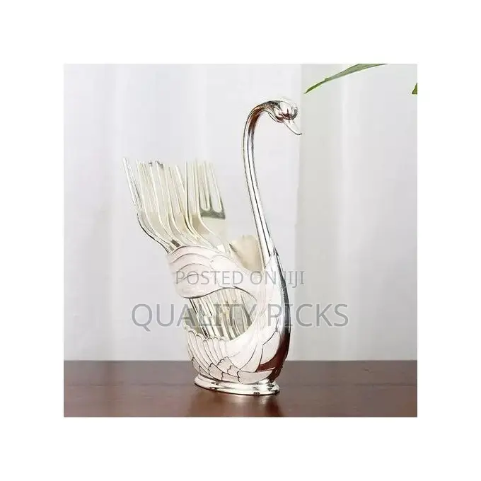 Swan Spoon and Fork Cutlery Storage Organizer Holder Rack-