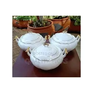 3 Piece Soup Food Serving Dishes Bowls Casserole