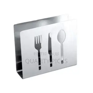 Stainless Steel Tissue Saviet Napkin Holder - Silver.